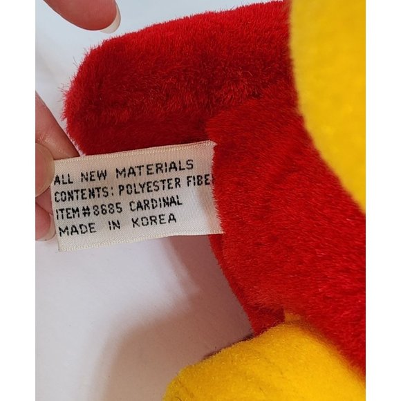 RARE HTF Animal Kingdom St Louis Cardinals Bird Plush Window Suction Cup Hands - Picture 10 of 10